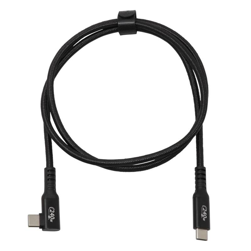 18 inches - 20 inches - アイネックス PD240W対応 USB2.0 Type-Cケーブル C横L型 - C 1m U20CC-LM10P24