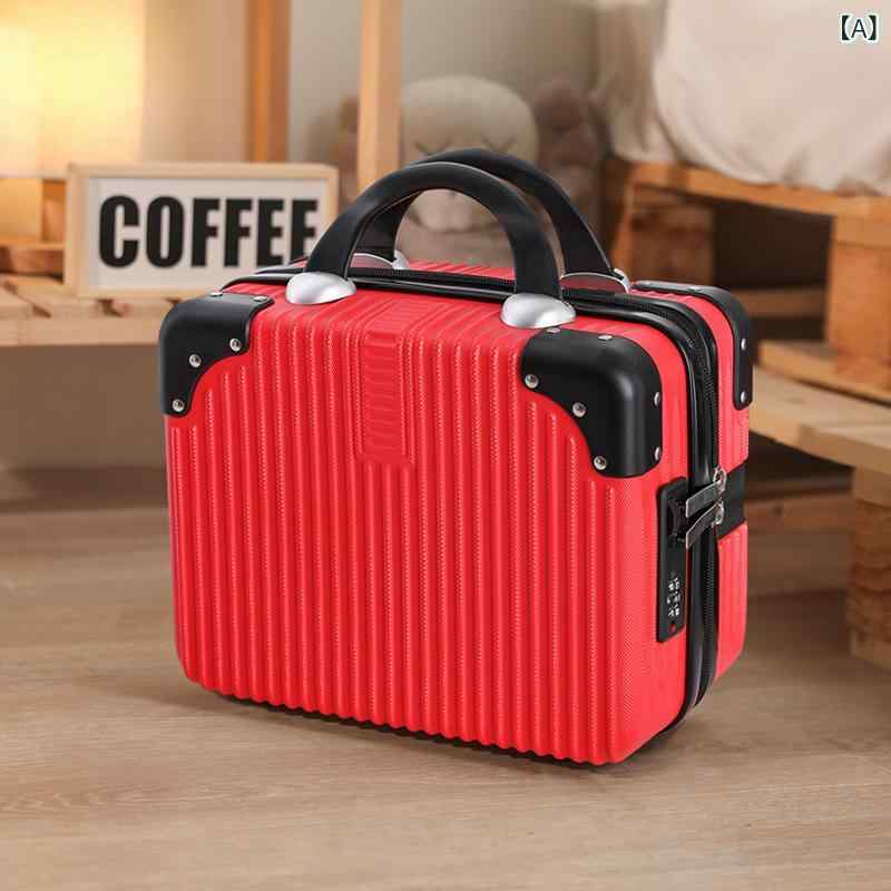 キャリーバッグ レディース 小型 機内持ち込み 軽量 レトロ デザイン パスワードロック 付き 化粧ポー..