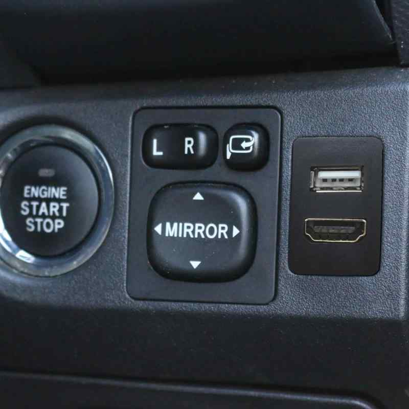 フジ電機工業 ブルコン（Bullcon） USB/HDMI 延長ケーブル EOP-SP01TA トヨタパネルAタイプ（ 22.5mm × 33.0mm ）【 車両スイッチパネルにUSB とHDMI端子を設置 】