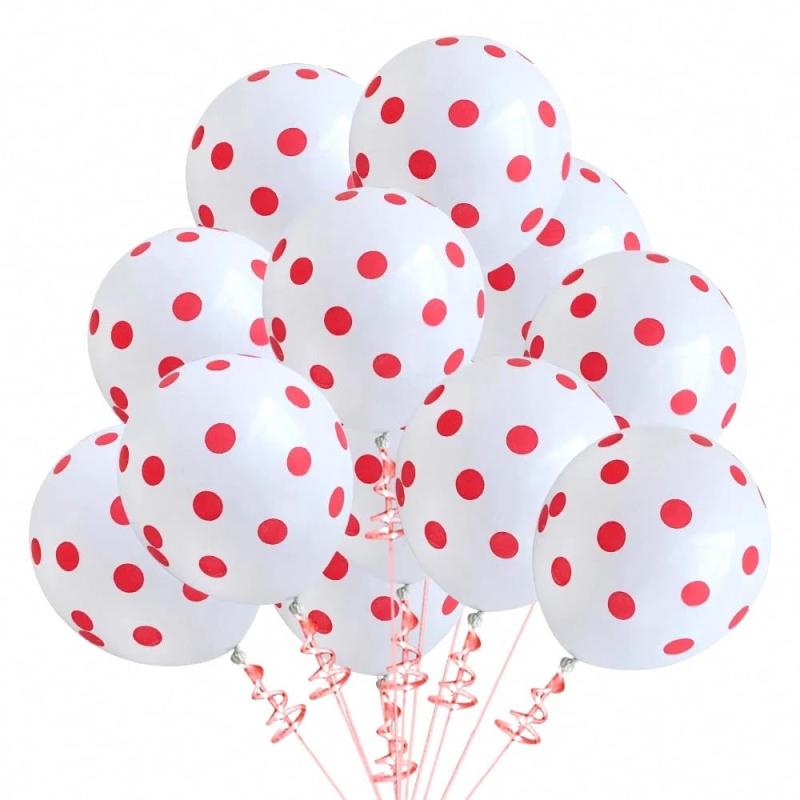 GSSTR TTGVKSHF 新年飾り風船 バルーン 風船 50個入り ドットバルーン 12インチ 30cm カラフル Halloween 水玉模様なラウンド風船 ラウンド ゴム風船 飾り付け 結婚式 記念日 二次会 誕生日会 パーテ