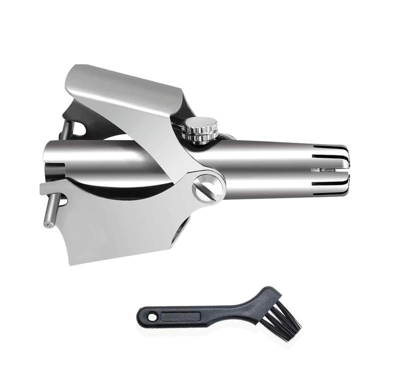 LeTradeJP 鼻毛カッター メンズ 鼻毛かったー 耳毛カッター 電源不要 手動式鼻毛トリマー 女士 持ち運び簡単鼻孔を傷つけない安全性身だしなみ清潔感はこ...