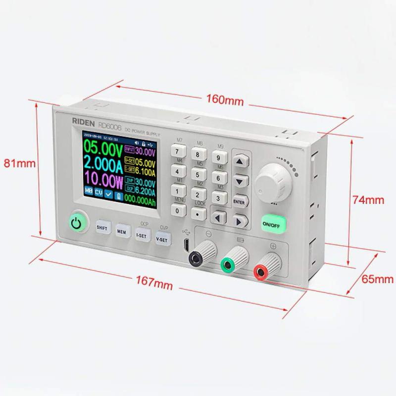 zmart 60V 6A 電源 モジュール RD6006W USB WiFi DC-DC 電圧コンバータ 電圧計 電流計 電力計