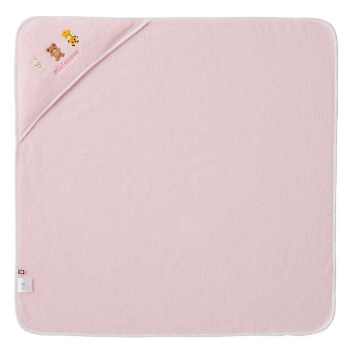 [ミキハウス] ベビーバスタオル 沐浴 お風呂 綿100％ どうぶつ 日本製 80×80cm 出産準備 男の子 女の子..