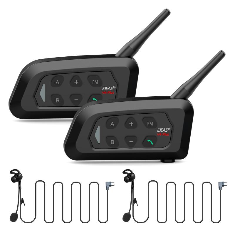 EJEAS V6C/V4C Plus プロフェッショナル審判用インターコム、高度な Bluetooth 5.1 通信システム