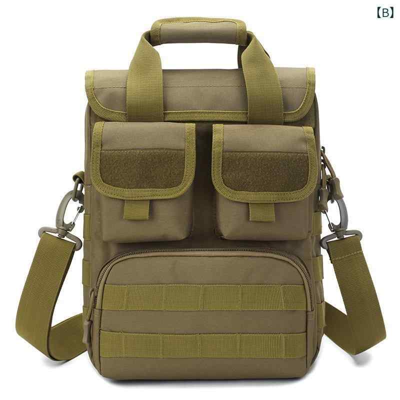 メンズ タクティカル バックパック ナイロン 迷彩 シングルショルダー 斜めがけ アウトドア ハイキング キャンプ 登山 ツール収納 耐久性 多機能 リュックサック 3