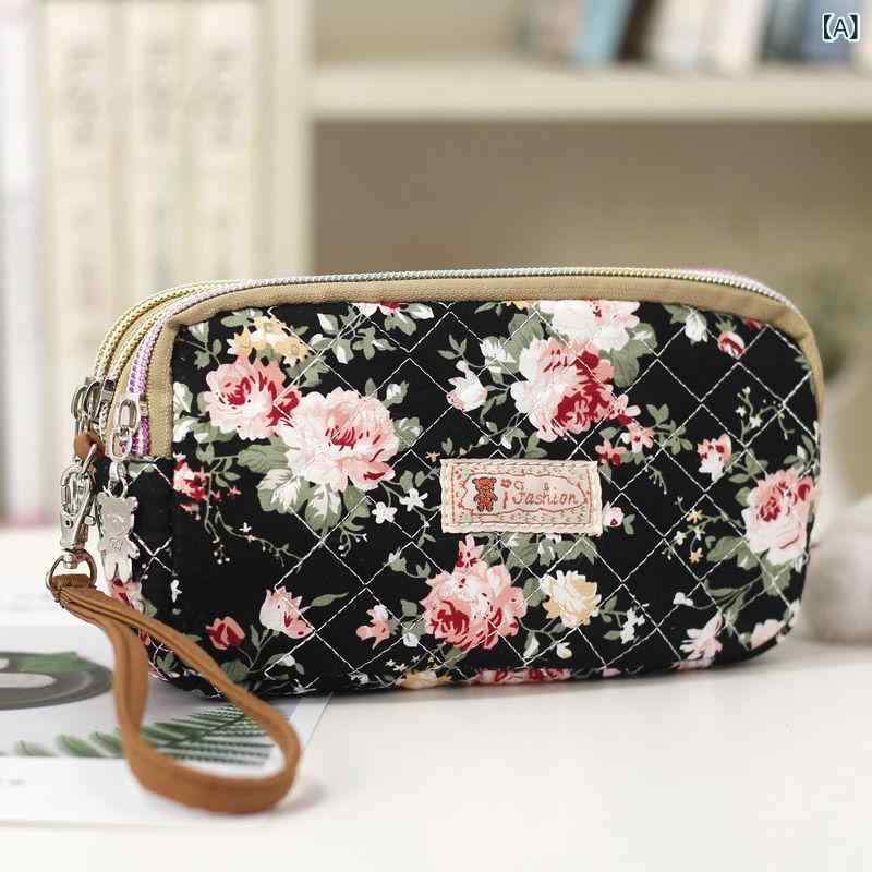 手提げバッグ 女性用 シニア 綿布 布製 日常使い スマホ収納 小銭入れ 機能 軽量 買い物用 トート 鞄 普段使い 母親 祖母向け