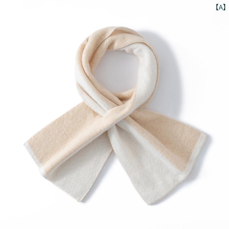 レディース カシミア ストール 秋冬 保温 首元 暖か 色合わせ ニット 高級感 柔らかい 軽量 ファッション 合わせやすい 首回し