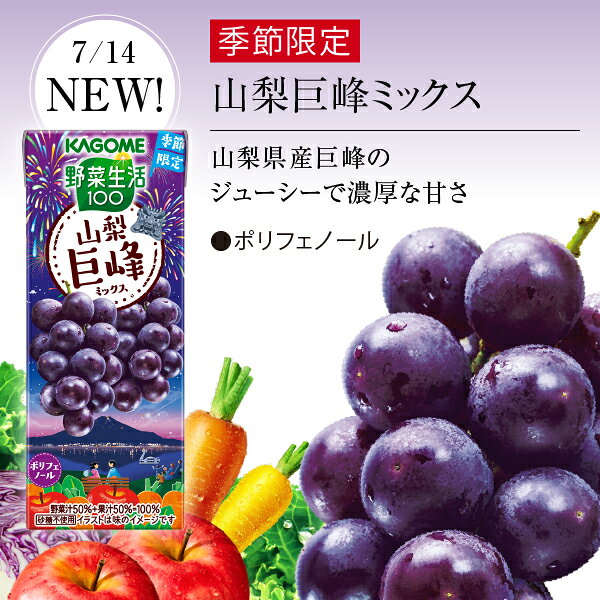 選べる カゴメ 野菜 果実飲料 よりどりMIX 195～200ml 紙パック 96本 （24本×4箱）【よりどり4ケース】【送料無料（一部地域除く）】 野菜ジュース