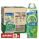 栄養機能食品 伊藤園 毎日1杯の青汁 すっきり無糖 1L 1000ml 紙パック 屋根型キャップ付容器 6本 1ケース【送料無料(一部地域除く)】