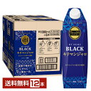 伊藤園 タリーズコーヒー マイホーム ブラック キリマンジャロ 無糖 1L 1000ml 紙パック 屋根型キャップ付容器 6本×2ケース（12本）【送料無料（一部地域除く）】TULLY'S COFFEE MY HOME BLACK