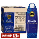 伊藤園 タリーズコーヒー マイホーム ブラック キリマンジャロ 無糖 1L 1000ml 紙パック 屋根型キャップ付容器 6本 1ケース【送料無料（一部地域除く）】TULLY 039 S COFFEE MY HOME BLACK