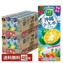 季節限定 カゴメ 野菜生活100 沖縄シークヮーサーミックス 195ml 紙パック 24本×2ケース（48本）【送料無料（一部地域除く）】 シークワーサー 野菜ジュース