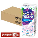 エルビー ぶどう&カルピス 250ml 紙パック 24本 1ケース【送料無料(一部地域除く)】