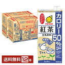 マルサン 豆乳飲料 紅茶 カロリー50％オフ 1L 紙パック 1000ml 6本×2ケース（12本）【送料無料（一部地域除く）】 マルサンアイ