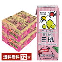 キッコーマン 豆乳飲料 白桃 200ml 紙パック 18本×4ケース(72本)【送料無料(一部地域除く)】