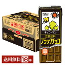 キッコーマン 豆乳飲料 ブラックチョコ 200ml 紙パック 18本 1ケース【送料無料（一部地域除く）】