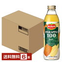 デルモンテ パイナップルジュース 100 濃縮還元 750ml 瓶 6本 1ケース【送料無料（一部地域除く）】 パインジュース