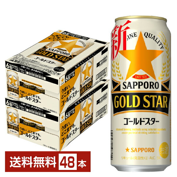 サッポロ GOLD STAR ゴールドスター 500ml 缶 24本×2ケース（48本）【送料無料（一部地域除く）】 GOLDSTAR サッポロゴールドスター サッポロビール