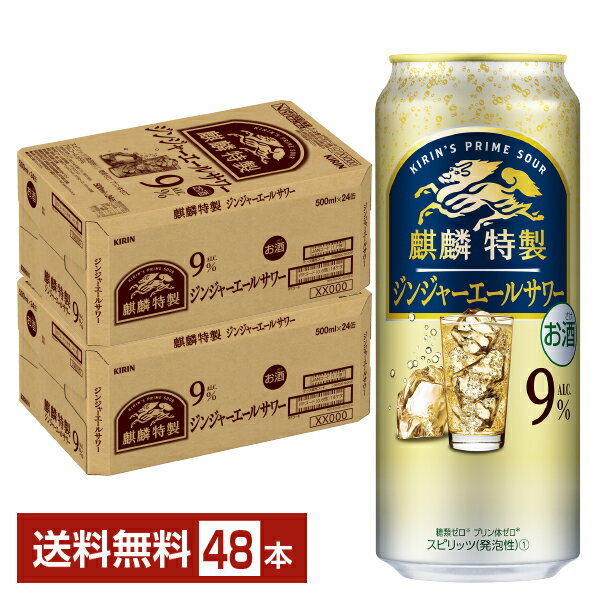 キリン 麒麟特製 ジンジャーエールサワー 500ml 缶 24本×2ケース(48本)【送料無料(一部地域除く)】 ジンジャエール チューハイ キリンビール
