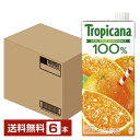 【05/03入荷予定】キリン トロピカーナ 100％ オレンジ 1L 1000ml 紙(LLスリム) 6本 1ケース【送料無料（一部地域除く）】