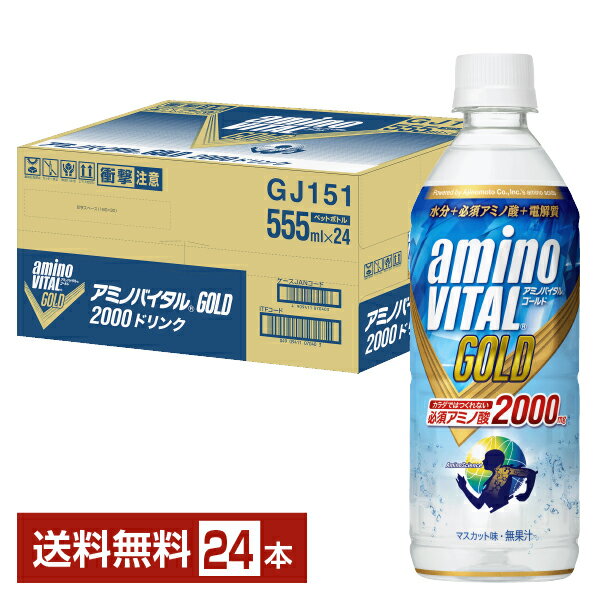 キリン アミノバイタルGOLD 2000ドリンク 555ml ペットボトル 24本 1ケース 【送料無料（一部地域除く）】 アミノバ…