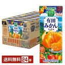 季節限定 カゴメ 野菜生活100 有田みかんミックス 195ml 紙パック 24本 1ケース【送料無 ...