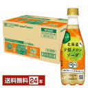 ポッカサッポロフード＆ビバレッジ トチとクラフト 北海道搾り 夕張メロンソーダ 410ml ペットボトル 24本 1ケースTOCHIとCRAFT