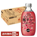 合同酒精 瓶チュー しょっぱいウメボシ 300ml 瓶 24本 1ケース【送料無料(一部地域除く)】 チューハイ 強炭酸