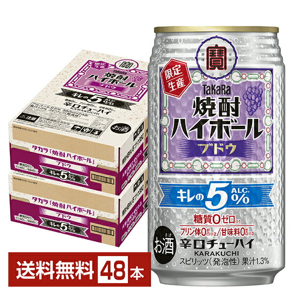 【12/02発売 予約受付中】ポイント3倍 数量限定 宝酒造 寶 タカラ 焼酎ハイボール キレの5％ ブドウ Al..