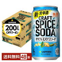 【先着順 最大300円OFFクーポン取得可】サッポロ クラフトスパイスソーダ 350ml 缶 24本×2ケース(48本)【送料無料(一部地域除く)】 チューハイ...