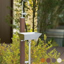 水栓 蛇口 かわいい おしゃれ スタイリッシュ 庭 ガーデン ユニソン【ガーデンシンク カーサ2 2口 左右仕様 CASA】