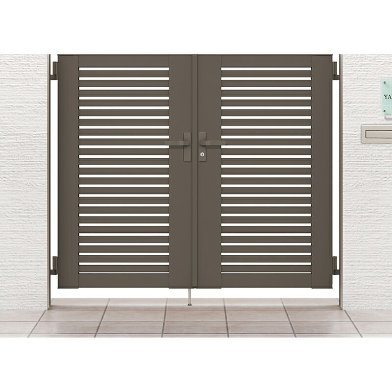 LIXIL リクシル 開き門扉AB YS1型 両開き 06-12 柱使用 扉1枚寸法 600×1200 シリンダーRD錠