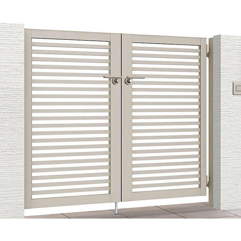 LIXIL リクシル 開き門扉AB YR3型 両開き 07-12 柱使用 扉1枚寸法 700×1200 シリンダーPA錠(鎌錠)