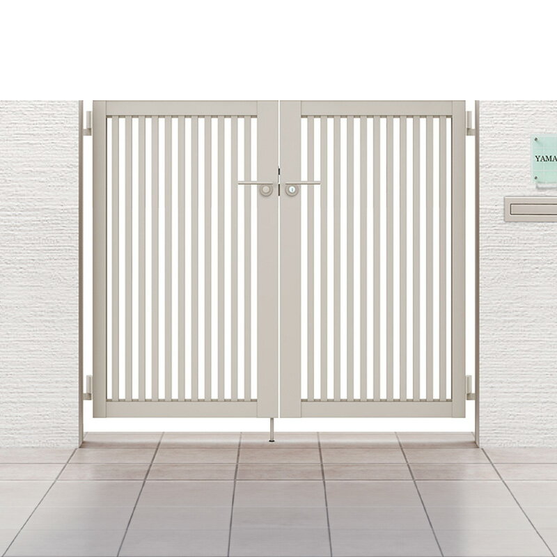 LIXIL リクシル 開き門扉AB TR3型 両開き 08-12 柱使用 扉1枚寸法 800×1200 シリンダーPA錠(鎌錠)