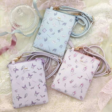 サンリオキャラクター スマホポシェット マイメロディ シナモロール クロミ サンリオ 可愛い 刺繍 キャラクター お財布ポシェット 便利 スマートフォンポシェット かわいい サンリオ シナモン マイメロ スマホケース キャッシュレス