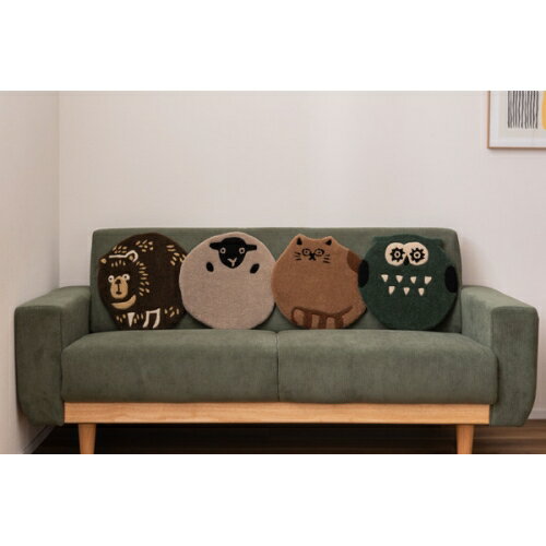 東谷アニマルシートクッション オウル (設定なし) (約W40×D40×H1.8【送料無料(北海道・沖縄送料別)】 [2]