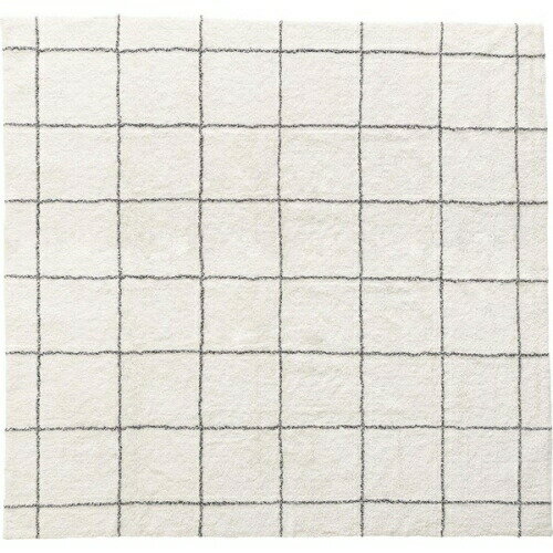 東谷ラグ (アイボリー) (約W185×D185)【送料無料（北海道・沖縄送料別）】