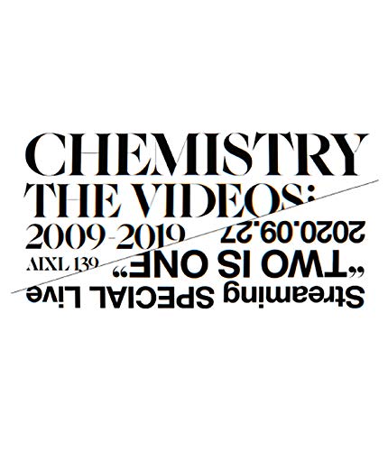 CHEMISTRY THE VIDEOS :2009-2019(Blu-ray)CHEMISTRYケミストリー けみすとりー　発売日 : 2021年2月10日　種別 : BD　JAN : 4547366485783　商品番号 : AIXL-139【収録内容】BD:11.a Place for Us2.あの日... feat.童子-T3.Period4.Shawty5.Keep Your Love6.a better tomorrow7.Independence8.eternal smile9.Windy10.ユメノツヅキ(Lyric Video)11.Heaven Only Knows12.もしも13.Angel14.Top of the World(CHEMISTRY Streaming SPECIAL Live "TWO IS ONE" 2020.09.27)15.Point of No Return(CHEMISTRY Streaming SPECIAL Live "TWO IS ONE" 2020.09.27)16.PIECES OF A DREAM(CHEMISTRY Streaming SPECIAL Live "TWO IS ONE" 2020.09.27)17.Wings of Words(CHEMISTRY Streaming SPECIAL Live "TWO IS ONE" 2020.09.27)18.もしも(CHEMISTRY Streaming SPECIAL Live "TWO IS ONE" 2020.09.27)19.BACK TOGETHER AGAIN(CHEMISTRY Streaming SPECIAL Live "TWO IS ONE" 2020.09.27)20.You Go Your Way(CHEMISTRY Streaming SPECIAL Live "TWO IS ONE" 2020.09.27)21.ユメノツヅキ(CHEMISTRY Streaming SPECIAL Live "TWO IS ONE" 2020.09.27)22.Still Walking(CHEMISTRY Streaming SPECIAL Live "TWO IS ONE" 2020.09.27)23.最後の夜(CHEMISTRY Streaming SPECIAL Live "TWO IS ONE" 2020.09.27)24.Let's Get Together Now(CHEMISTRY Streaming SPECIAL Live "TWO IS ONE" 2020.09.27)