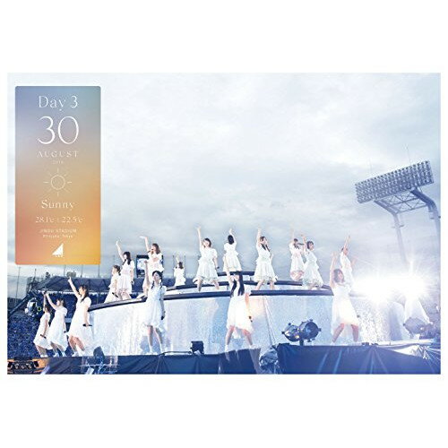 乃木坂46 4th YEAR BIRTHDAY LIVE 2016.8.28-30 JINGU STADIUM Day3乃木坂46ノギザカフォーティーシックス のぎざかふぉーてぃーしっくす　発売日 : 2017年6月28日　種別 : DVD　JAN : 4547366310610　商品番号 : SRBL-1759【収録内容】DVD:11.overture2.何度目の青空か?3.転がった鐘を鳴らせ!4.遠回りの愛情5.私、起きる。6.Tender days7.あの日 僕は咄嗟に嘘をついた8.ごめんね ずっと…9.立ち直り中10.あらかじめ語られるロマンス11.ボーダー12.命は美しい13.君は僕と会わない方がよかったのかな14.制服を脱いでサヨナラを…15.無表情16.魚たちのLOVE SONG17.もう少しの夢18.太陽ノック19.羽根の記憶20.別れ際、もっと好きになる21.今、話したい誰かがいる22.悲しみの忘れ方23.隙間24.大人への近道25.ポピパッパパー26.嫉妬の権利DVD:21.ハルジオンが咲く頃2.憂鬱と風船ガム3.不等号4.遥かなるブータン5.急斜面6.釣り堀7.強がる蕾8.命の真実 ミュージカル「林檎売りとカメムシ」9.白米様10.オフショアガール11.行くあてのない僕たち12.僕だけの光13.シークレットグラフィティー14.裸足でSummer15.夏のFree&Easy16.ガールズルール17.乃木坂の詩18.おいでシャンプー