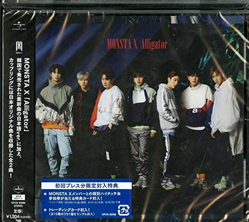 Alligator (通常初回プレス盤)MONSTA Xモンスタエックス もんすたえっくす　発売日 : 2019年6月12日　種別 : CD　JAN : 4988031332795　商品番号 : UPCH-89406【商品紹介】2018年リリースした日本オリジナルシングル「SPOTLIGHT」/「LIVIN' IT UP」、そして2019年3月にリリースした「Shoot Out」が10万枚以上の販売枚数を突破し3作連続でゴールド・ディスクに認定!さらに、2度目のワールドツアーを成功させ海外からも高い評価を受けている、今最もネクストブレイクが期待されているボーイズグループ。日本6thシングル「Alligator-Japanese ver.-」は、韓国で前作に続き地上波音楽番組を含む4冠を達成し、人気/実力ともにポジションを確立した話題作!【収録内容】CD:11.Alligator -Japanese ver.-2.SWISH