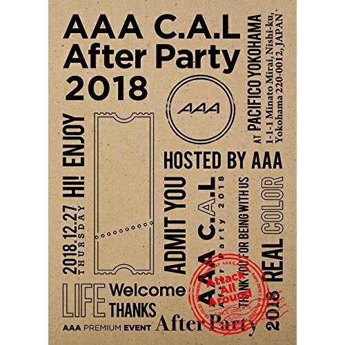 ڥȥ꡼ǥݥ5ܡ DVD / AAA / AAA C.A.L After Party 2018 (DVD(ޥץб)) / AVBD-92805