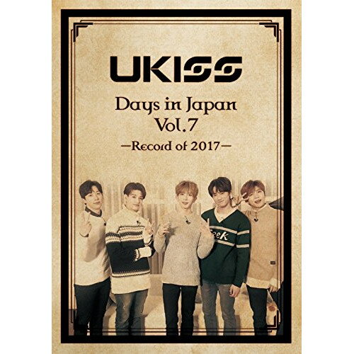 U-KISS Days in Japan Vol.7 -Record of 2017- (DVD(スマプラ対応))U-KISSユーキス ゆーきす　発売日 : 2018年3月21日　種別 : DVD　JAN : 4988064926350　商品番号 : AVBD-92635