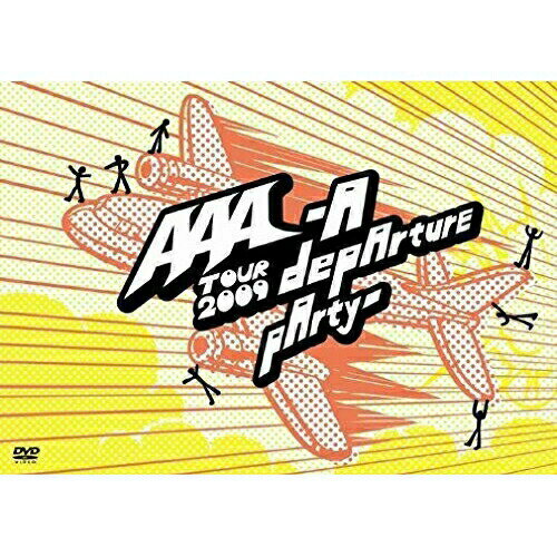 AAA TOUR 2009 -A depArture pArty-AAAトリプルエー とりぷるえー　発売日 : 2009年8月12日　種別 : DVD　JAN : 4988064917204　商品番号 : AVBD-91720【収録内容】DVD:11.SAVE YOUR SOUL2.Red Soul3.Samurai heart-侍魂-4.BEYOND〜カラダノカナタ5.Get チュー!6.始まりのキセキ7.Wonderful Girls8.a piece of my word9.唇からロマンチカ10.Mosaic11.出逢いのチカラIII12.HORIZON13.One Night Animal14.(ATTRACTION)15.ZERO16.Climax Jump17.SHEの事実18."Q"19.ハリケーン・リリ,ボストン・マリ20.ハレルヤ21.ENCORE::Jamboree!!22.ENCORE::SUNSHINE23.ENCORE::Winter lander!!24.ENCORE::旅ダチノウタ25.ENCORE::MUSIC!!!DVD:21.Documentary of Tour 2009 -A depArture pArty-2.Jamboree!!(Multi Angle -8 Shots-)