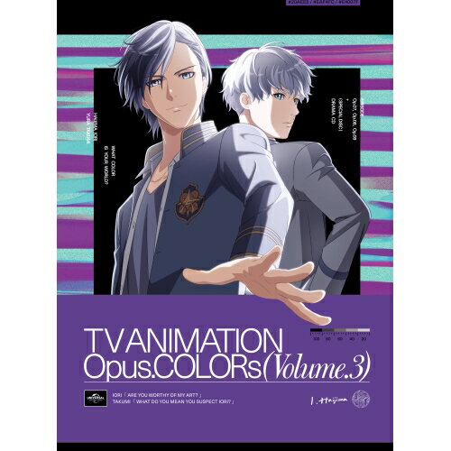 By Title: Ha Line - BD / TVアニメ / Opus.COLORs 第3巻(Blu-ray) (Blu-ray+CD) (初回限定版) / GNXA-2443