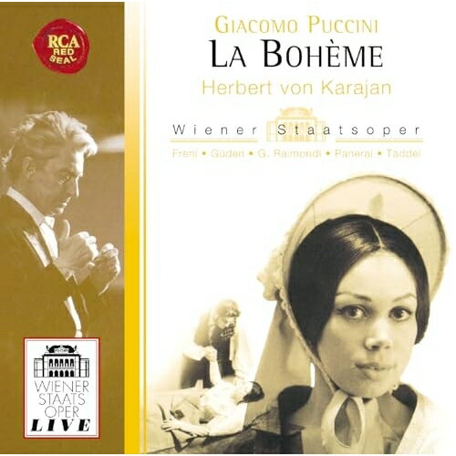 プッチーニ:歌劇「ラ・ボエーム」(全曲)ヘルベルト・フォン・カラヤンカラヤン ヘルベルトフォン からやん へるべるとふぉん　発売日 : 2025年10月01日　種別 : CD　JAN : 4547366759259　商品番号 : SICC-2389【商品紹介】ベルリン・フィルとミラノ・スカラ座のポストを兼任し、名実共にまさに「ヨーロッパの帝王」として君臨していたヘルベルト・フォン・カラヤンは、超一流の豪華キャスト・演出家による上演によって、ウィーン国立歌劇場に20世紀初頭のマーラー時代に匹敵する空前の黄金時代をもたらした。ゼッフィレッリの有名な演出によって上演されたこの「ラ・ボエーム」も、 主役陣にデビューしたばかりの若きフレーニ、ライモンディ、タッディ、 パネライといったイタリア勢、ムゼッタにはコロラトゥーラの名花ギューデンをむかえた、カラヤンならではの贅を凝らしたキャスティングによる歴史的な上演の記録です。(歌詞対訳はついていません)【収録内容】CD:11.歌劇「ラ・ボエーム」(全曲) 第1幕 「この『紅海』のやつは」2.歌劇「ラ・ボエーム」(全曲) 第1幕 「薪だ!」「葉巻だ!」3.歌劇「ラ・ボエーム」(全曲) 第1幕 「よろしいでしょうか?」「どなたです?」4.歌劇「ラ・ボエーム」(全曲) 第1幕 「気が乗らないや。」「だれですか?」5.歌劇「ラ・ボエーム」(全曲) 第1幕 「なんて冷たい小さな手」6.歌劇「ラ・ボエーム」(全曲) 第1幕 「みなは私をミミと呼びます。」7.歌劇「ラ・ボエーム」(全曲) 第1幕 「おお、うるわしい乙女よ、」8.歌劇「ラ・ボエーム」(全曲) 第2幕 「オレンジ、なつめやしの実」9.歌劇「ラ・ボエーム」(全曲) 第2幕 「パルピニョールのおもちゃ屋がまいりました!」10.歌劇「ラ・ボエーム」(全曲) 第2幕 「私が一人で」CD:21.歌劇「ラ・ボエーム」(全曲) 第3幕 「おい、ちょっと、そこの門番さん!」2.歌劇「ラ・ボエーム」(全曲) 第3幕 「すみませんが、」3.歌劇「ラ・ボエーム」(全曲) 第3幕 「マルチェッロ、ついにだ。」4.歌劇「ラ・ボエーム」(全曲) 第3幕 「あなたの愛の呼ぶ声に、」5.歌劇「ラ・ボエーム」(全曲) 第4幕 「箱馬車にだって?」6.歌劇「ラ・ボエーム」(全曲) 第4幕 「おお、ミミ、君はもうもどって来ない。」7.歌劇「ラ・ボエーム」(全曲) 第4幕 「ムゼッタ!」「ミミがいるの…」8.歌劇「ラ・ボエーム」(全曲) 第4幕 「年老いた外套よ、きいてくれ、」9.歌劇「ラ・ボエーム」(全曲) 第4幕 「みんな出かけてしまったの?私は眠ったふりをしていたのよ」10.歌劇「ラ・ボエーム」(全曲) 第4幕 「眠っているの?」「休んでいるんだ。」