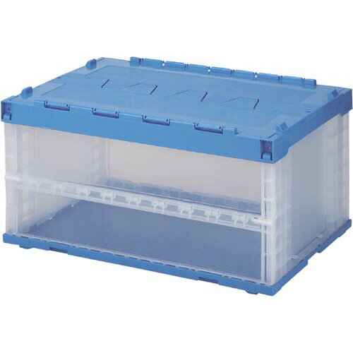 三甲 折りたたみコンテナ フタ一体型 75L 内寸 W599×D404×H307mm (三甲)