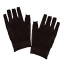 【送料無料】 メッシュ風フィンガーレスグローブ (ブラック)SUNHOSEKI(3)