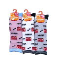 【送料無料】 ピンク、グレー、ホワイト(13-18cm)(2歳〜6歳)(BUS BOO?)(3足セット)みっとめるへん社(4)