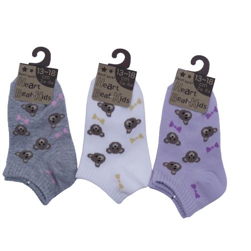 【送料無料】 グレー、ホワイト、パープル(13-18cm)(2歳〜6歳)(クマ総柄)(3足セット)みっとめるへん社 【送料無料】 グレー、ホワイト、パープル(13-18cm)(2歳〜6歳)(クマ総柄)(3足セット)みっとめるへん社