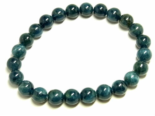 パワーストーン 天然石 ブルーアパタイト 燐灰石 ブレスレット 8.5mm 【Felistone】 ApatiteB04